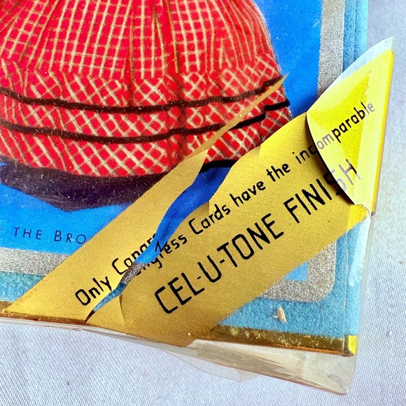 RARE VTG Playing Cards 2 Decks Congress Cel-U-Tone Original Case Ladies Fashion - Picture 5 of 11